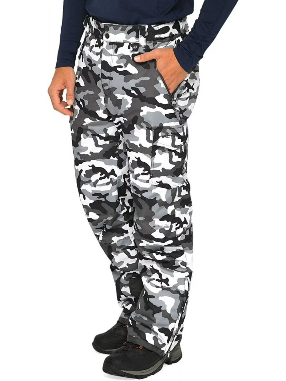 NWT $79.50 ARCTIX Insulated Snowsports Cargo Pants A6 Camo Black 4XL